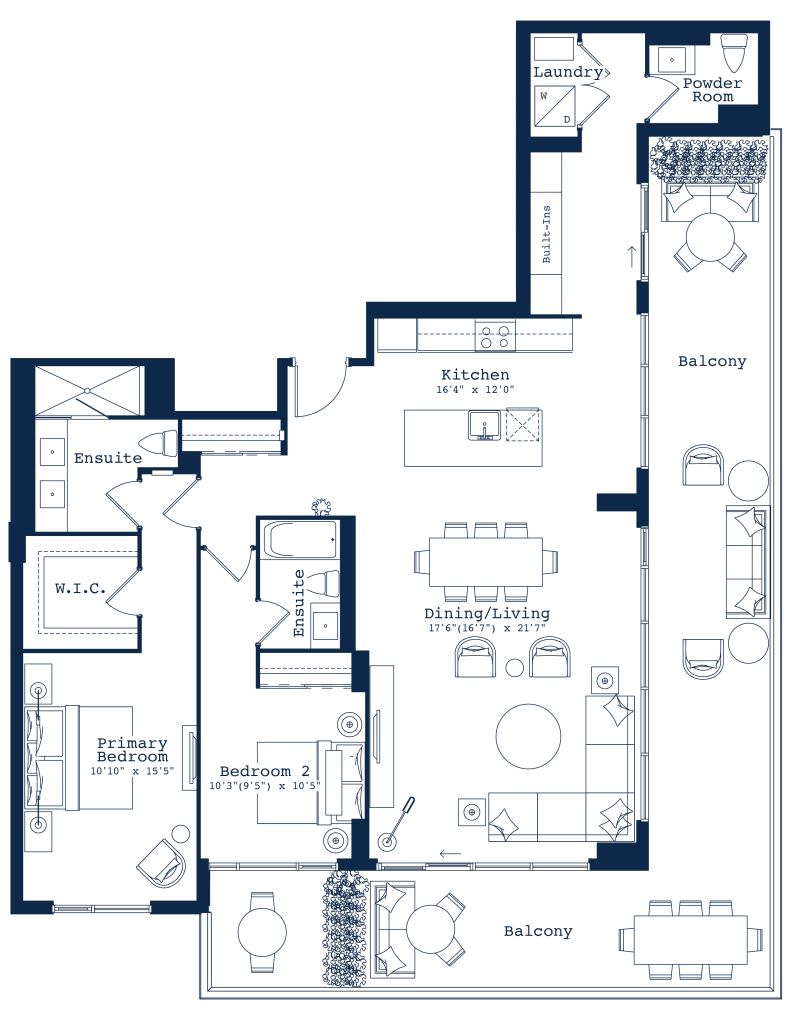 East Suite floorplan