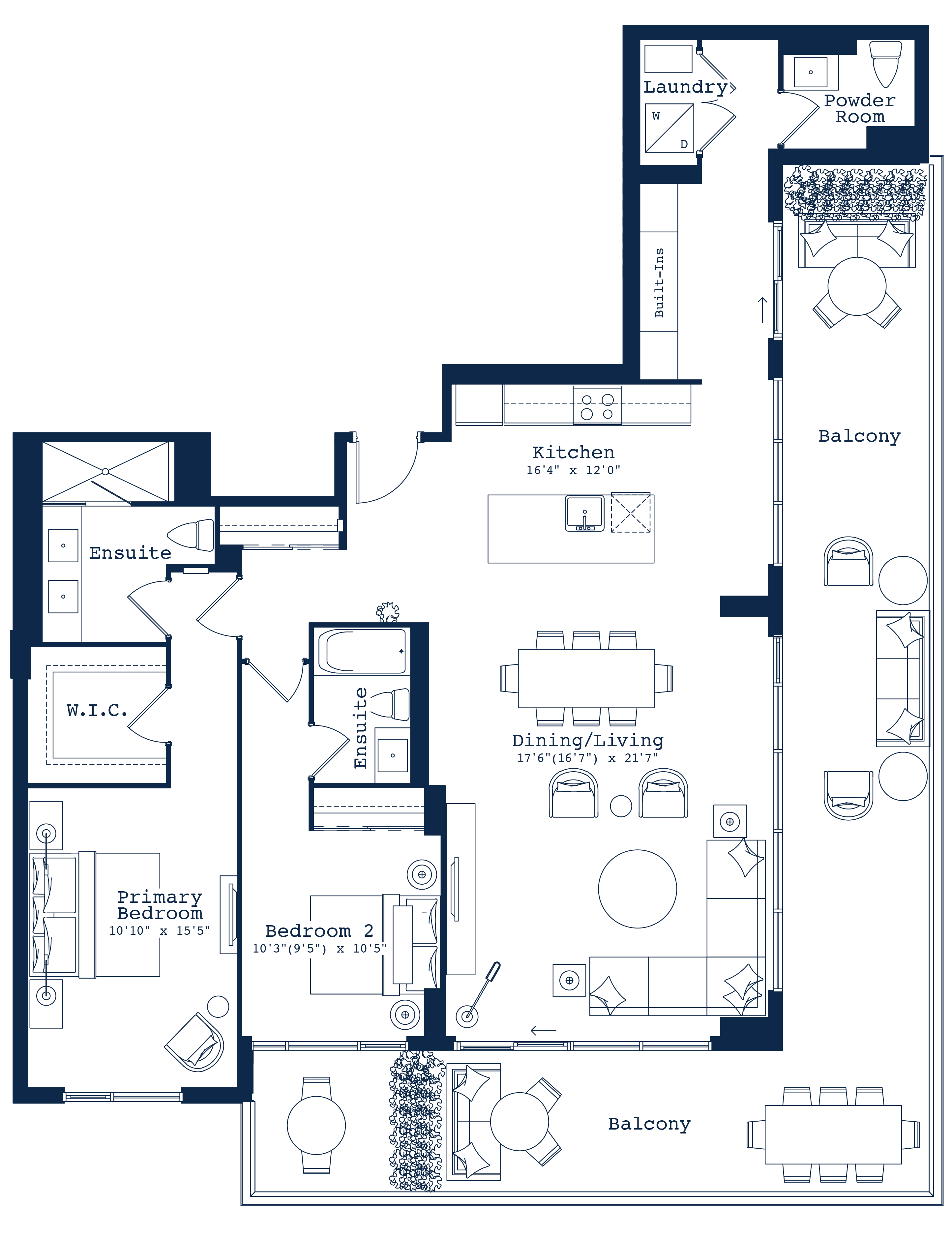 East Suite floorplan