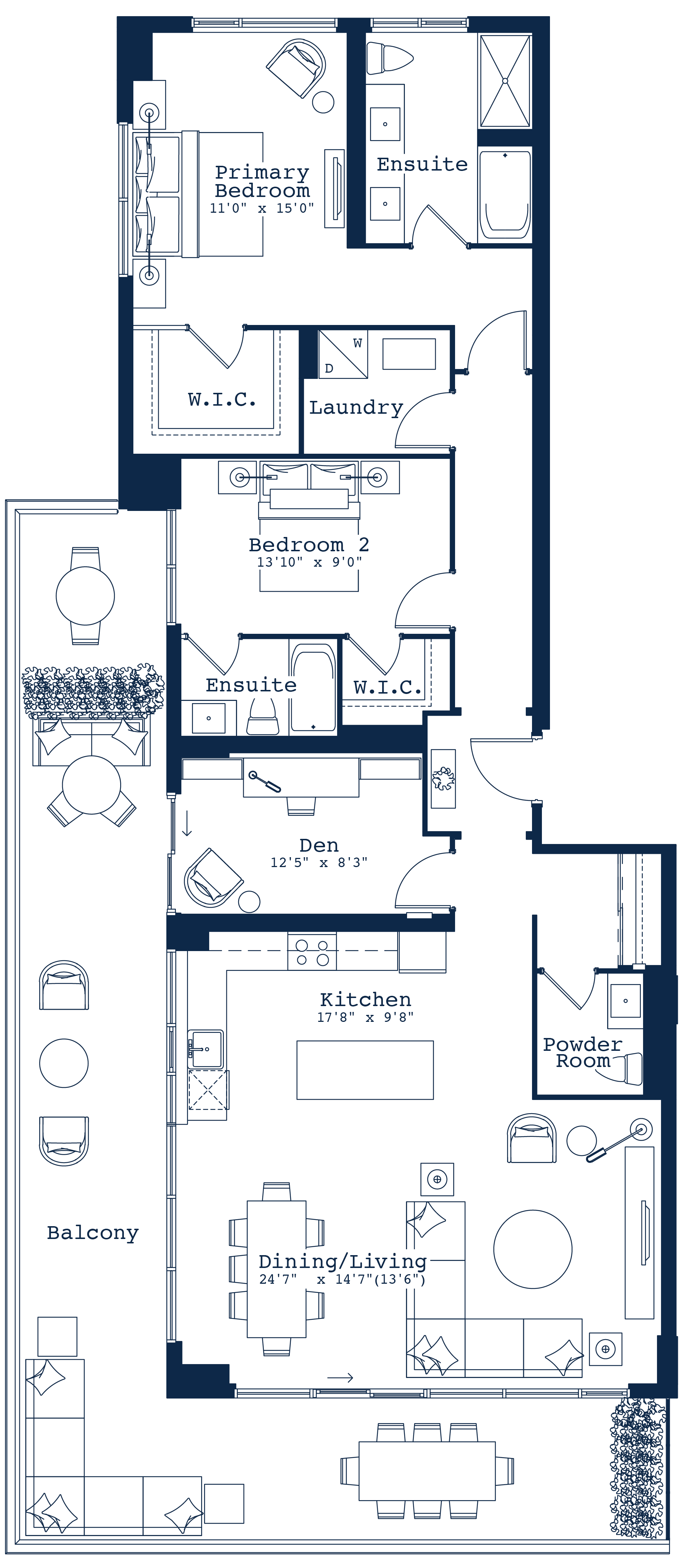 West Suite floorplan